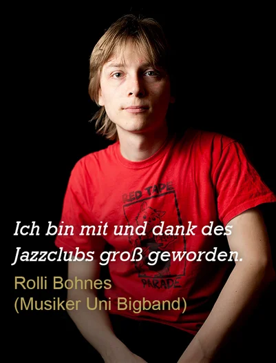 Zitat von Rolli Bohnes zum Jazzclub Regensburg